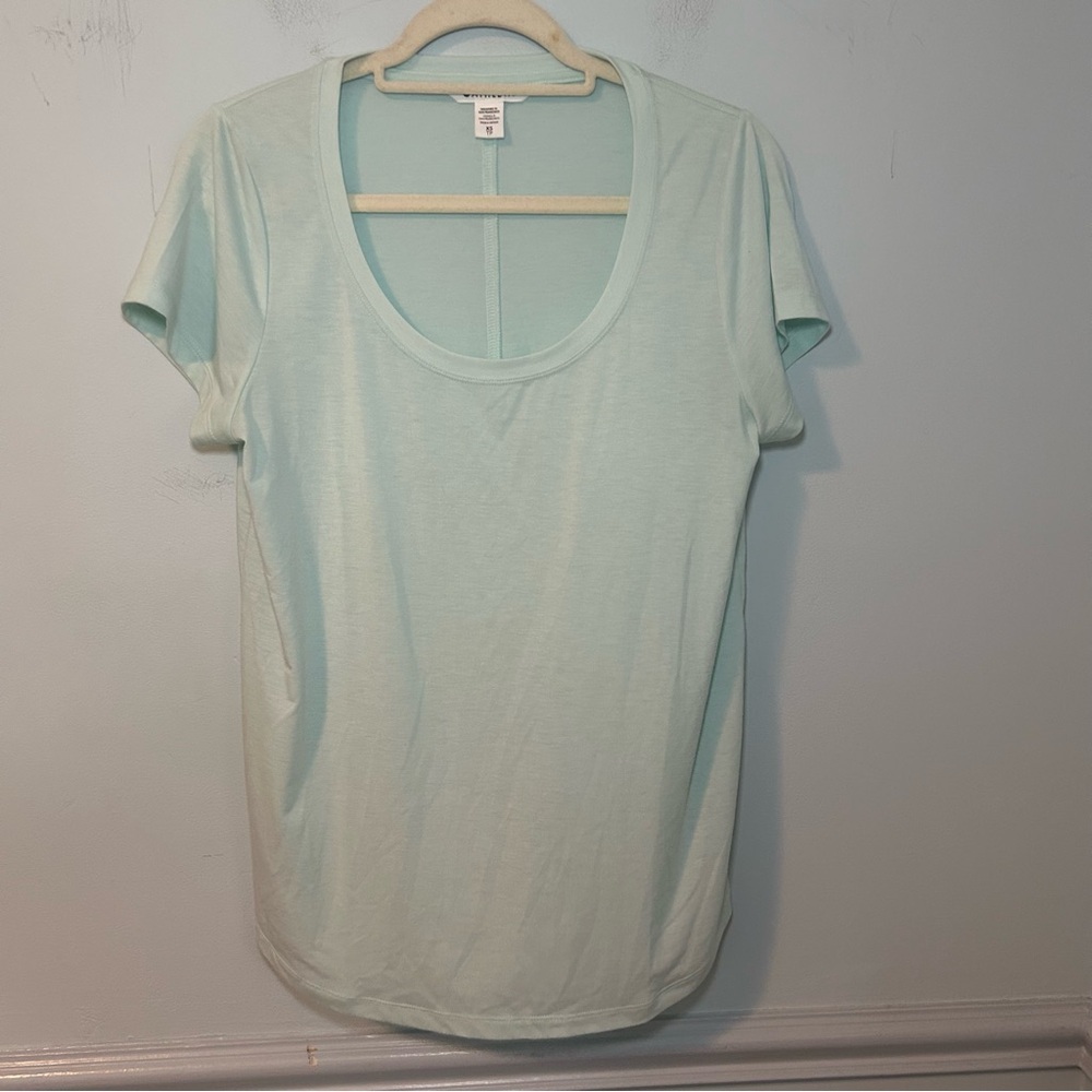 Athleta Mint Green Scoop Neck Stratus II Tee T-Shirt Size XS
